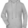 Ladies' Bio Hoody James & Nicholson -grey heather