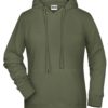 Ladies' Bio Hoody James & Nicholson - olive