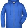 Men's Bio Zip Hoody James & Nicholson - cobalt