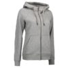 Identity Core Full Zip Damen Hoodie - grau meliert