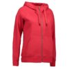 Identity Core Full Zip Damen Hoodie - rot