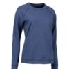 Identity Core O-Neck Damen Sweat - blau meliert