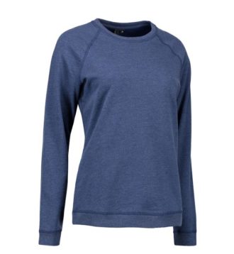 Identity Core O-Neck Damen Sweat - blau meliert