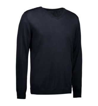Identity V-Neck Pullover - navy