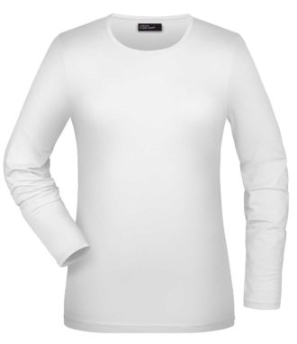 Tangy-T Long-Sleeved James & Nicholson JN054 - white