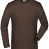 Elastic-T Long-Sleeved James & Nicholson JN056 - brown