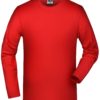 Elastic-T Long Sleeved James & Nicholson - red