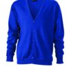 Men's V-Neck Cardigan James & Nicholson - royal