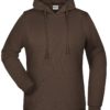 Basic Hoody Lady James & Nicholson - brown