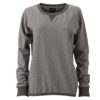 Ladies Basic Raglan Sweat James & Nicholson JN991 - grey melange black melange