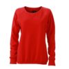 Ladies' Basic Raglan Sweat James & Nicholson - red