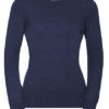 Ladies' Crew Neck Knitted Pullover Russell - denim