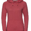 Ladies' HD Hooded Sweat Russell - red