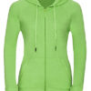 Ladies' HD Zipped Hood Sweat Russell - green