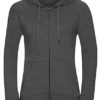 Ladies' HD Zipped Hood Sweat Russell - grey