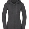 Ladies' Authentic Melange Zipped Hood Sweat Russell - carbon melange