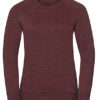 Ladies' HD Raglan Sweat Russell - maroon