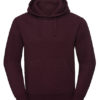 Men's Authentic Melange Hooded Sweat Russell - burgundy melange