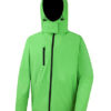 Men's TX Performance Hooded Soft Jacket Result - vivid green black