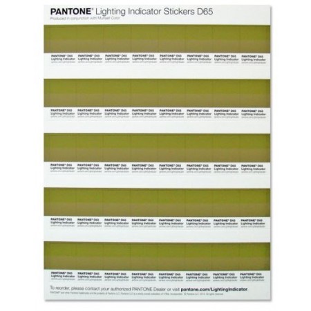 PANTONE D65 Lighting Indicator Stickers