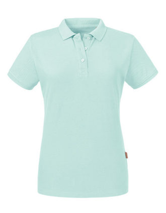 Ladies Organic Polo Russell - aqua