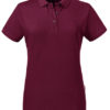 Ladies Organic Polo Russell - burgundy