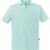 Mens Organic Polo Russell - aqua