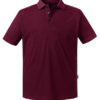 Mens Organic Polo Russell - burgundy