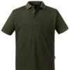 Mens Organic Polo Russell - dark olive