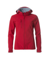 Ladies Basic Hoody Softshell Clique - rot