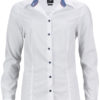 Ladies Plain - white blue