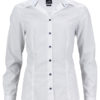 Ladies Plain - white light blue
