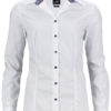 Ladies Plain - white navy