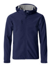 Mens Basic Hoody Softshell Clique - navy