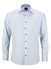 Men's Shirt Diamonds James & Nicholson - white light blue