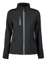 Vert Ladies Softshell Jacket Printer - schwarz