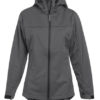 Womens Hoody Softshell Jacket - light grey