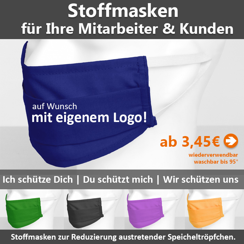 Rettungsdienst Stoffmaske bedruckt waschbar 