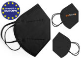 Schwarze FFP2 Masken mit Logo