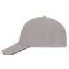 5 Panel Sandwich Cap - light grey black