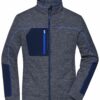 Ladies Structure Fleece Jacket - navy melange