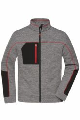 Mens Modern Structure Fleece Jacket - carbon melange