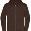 Mens Promo Zip Hoody - brown