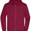 Mens Promo Zip Hoody - wine